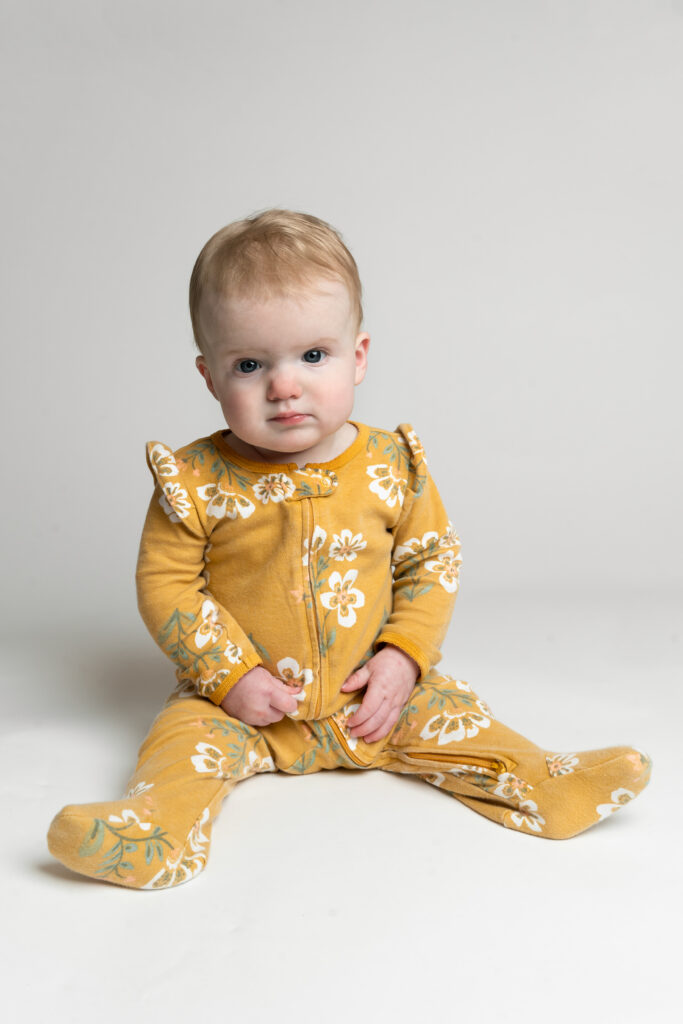 Little boy in Duck Pond Day Care's infant program